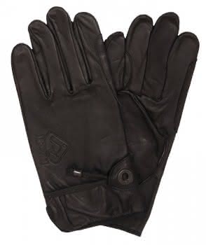 Scippis Leder Handschuhe-Schwarz-S